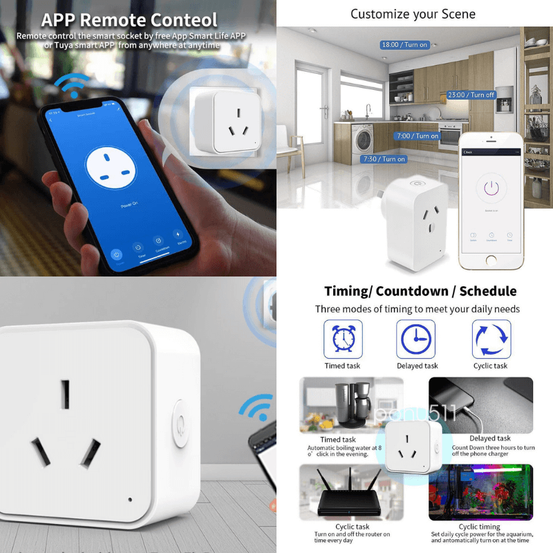 Saussie Socket Plug AHS™ Smart Plug Socket – Aussie Home Security
